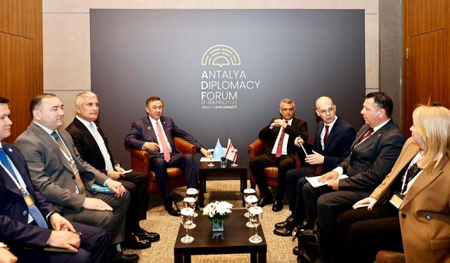 Erhürman, Türk Devletleri Teşkilatı Genel Sekreteri Ömüraliyev ile görüştü