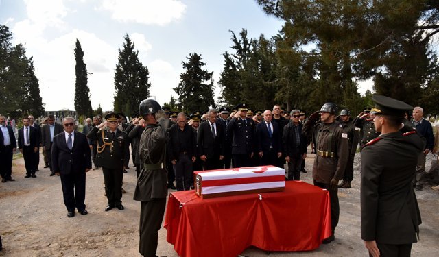 1964 yılında kaybolan Şehit Reşat Ahmet askeri törenle defnedildi