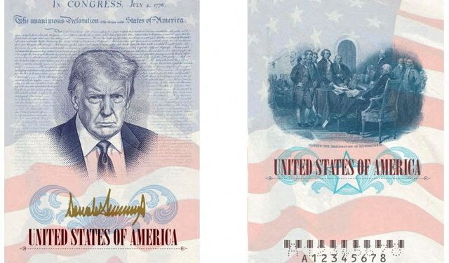 ABD, kuruluşunun 250. yılı anısına Trump'ın görselinin yer aldığı pasaportlar basacak
