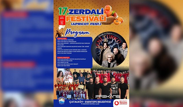 Çatalköy - Esentepe Belediyesi 17. Zerdali Festivali başlıyor