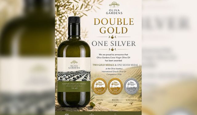Vadili bölgesinde üretim yapan Oliva Gardens, İstanbul’daki uluslararası yarışmadan 3 ödülle döndü