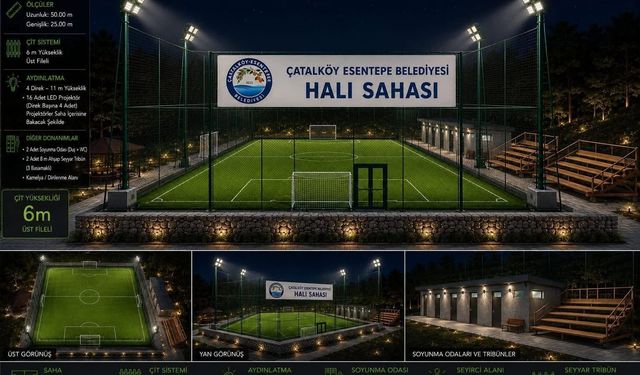Esentepe’ye Yeni Halı Saha Müjdesi
