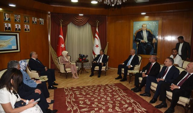 Başbakan Üstel, Türkiye Aile Bakanı Göktaş’ı kabul etti