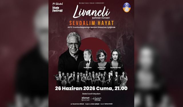 "54. Geleneksel İskele Festivali", Zülfü Livaneli konseriyle başlıyor