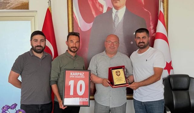 Karpaz Spor Akademisi’nden Bakırcı’ya teşekkür