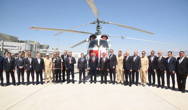 Cevdet Yılmaz KKTC’de… Ercan’da Yangın Söndürme Helikopteri teslim töreni yapıldı