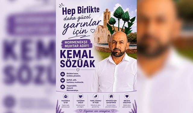 MORMENEKŞE'NİN "SÖZÜ "AK" ADAYI HAZIR