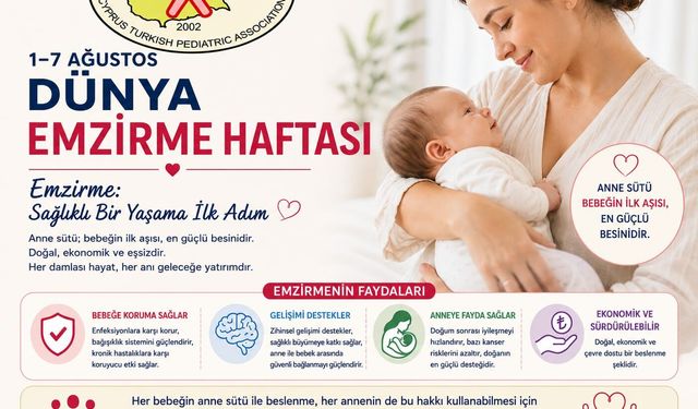 Kıbrıs Türk Pediatri Kurumu Asbaşkanı Güzoğlu'ndan Dünya Emzirme Haftası mesajı