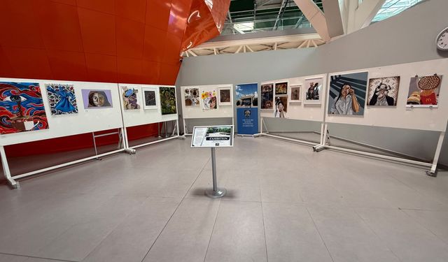 ESK’nın A-Level Sanat Sergisi Ercan Havalimanı’nda Açıldı