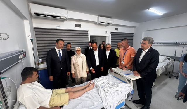 AK Parti Genel Başkan Yardımcısı Yayman, kazazedeleri ziyaret etti