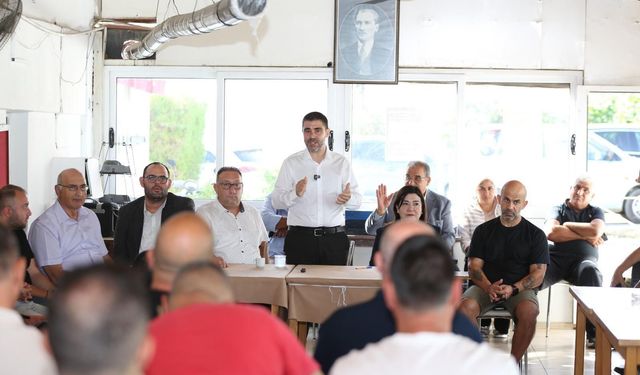 UBP LTB Adayı Mehmet Aktunç spor kulüplerini gezdi: Lefkoşa'ya başkent gibi bakılmalı