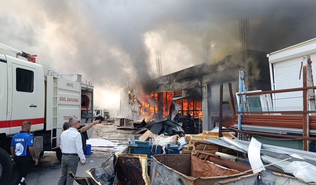 Alayköy Sanayi Bölgesi'nde yangın: Ekiplerin müdahalesi sürüyor