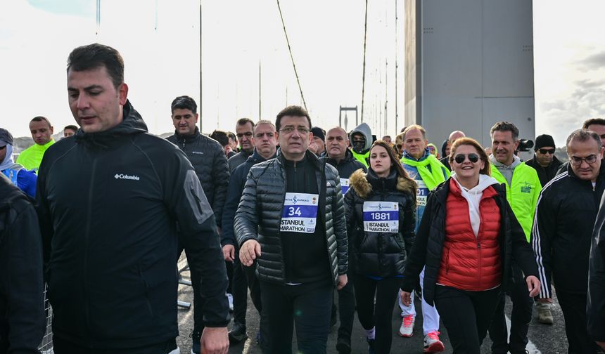 İBB Başkanı İmamoğlu, 46. İstanbul Maratonu'na katıldı