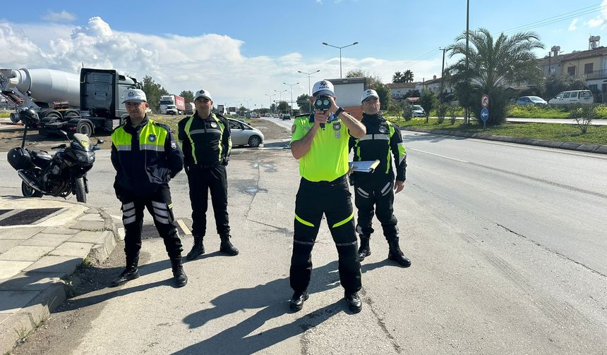 308 araç sürücüsü rapor, 20 araç trafikten men edildi