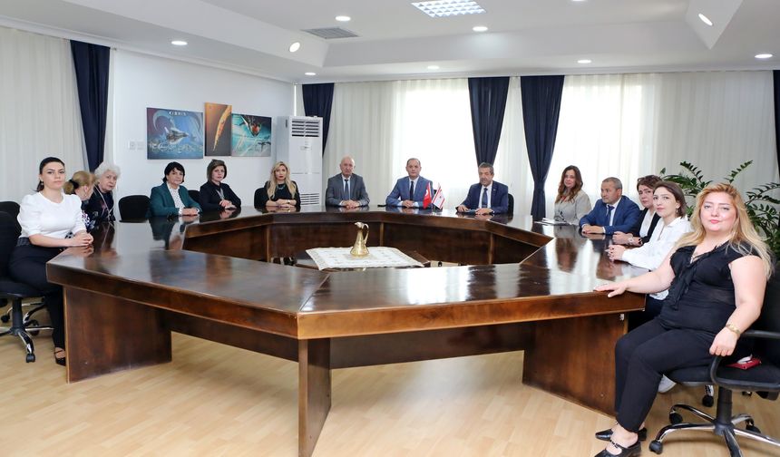 Bakan Ertuğruloğlu, Prof. Dr. Cabiyev başkanlığındaki bilim insanlarını kabul etti