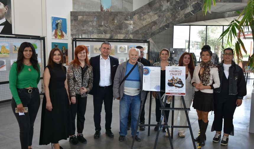 "Kusursuz Cinayet Karikatür Sergisi" açıldı