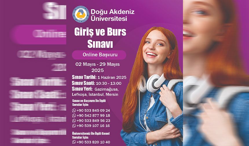 DAÜ Giriş ve Burs Sınavı'na başvurular devam ediyor