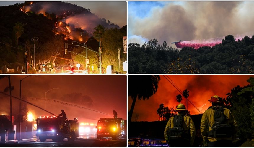 ABD'nin California eyaletinde yangınlar, 22 bin hektardan fazla alanı kapladı