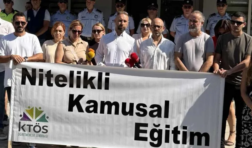 KTÖS, Milli Eğitim Bakanlığı önünde eylem yaptı: Okulları ve kadrolarını Eylüle kadar hazırlayın