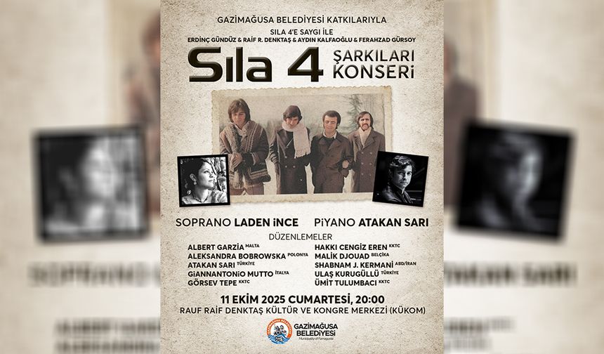 Sıla 4 ezgileri yarın Gazimağusa’da sanatseverlerle buluşacak