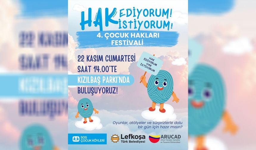 Çocuk Hakları Festivali, Cumartesi yapılacak