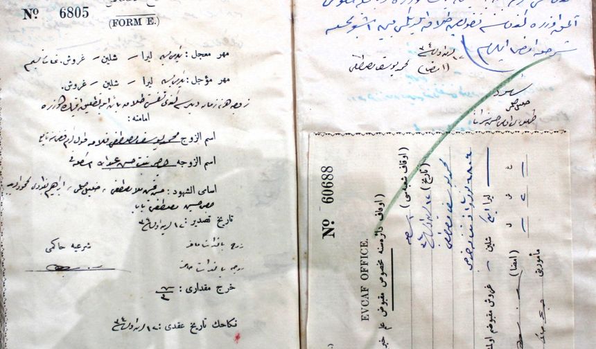 Tarihi nikâh belgeleri gün yüzüne çıktı…