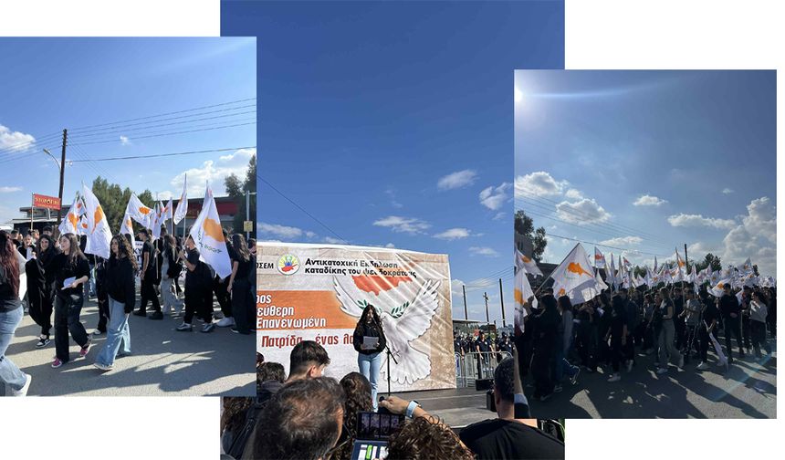 Güney Kıbrıs'taki öğrenciler KKTC'nin ilanını kınadı