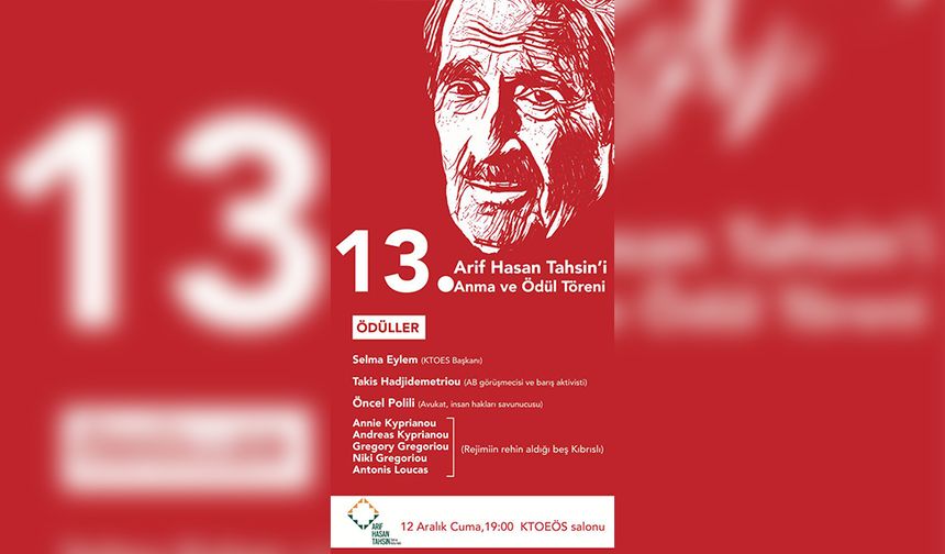 Arif Hasan Tahsin 13. ölüm yıl dönümünde anılacak