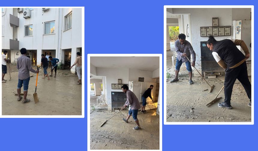 LEFKOŞA’DA BANGLADEŞLİLERDEN ÖRNEK DAYANIŞMA