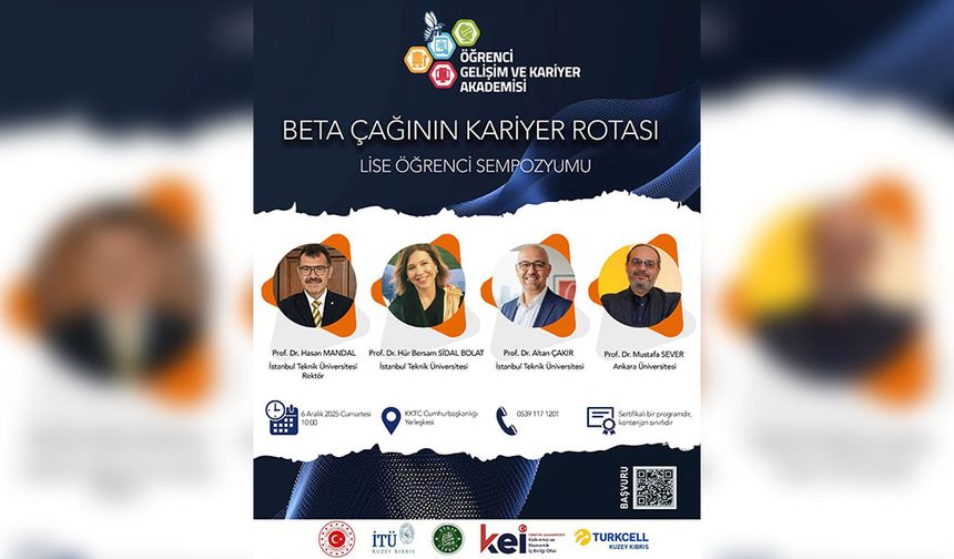İTÜ, liselilere yönelik “Beta Çağının Kariyer Rotası” sempozyumu düzenliyor