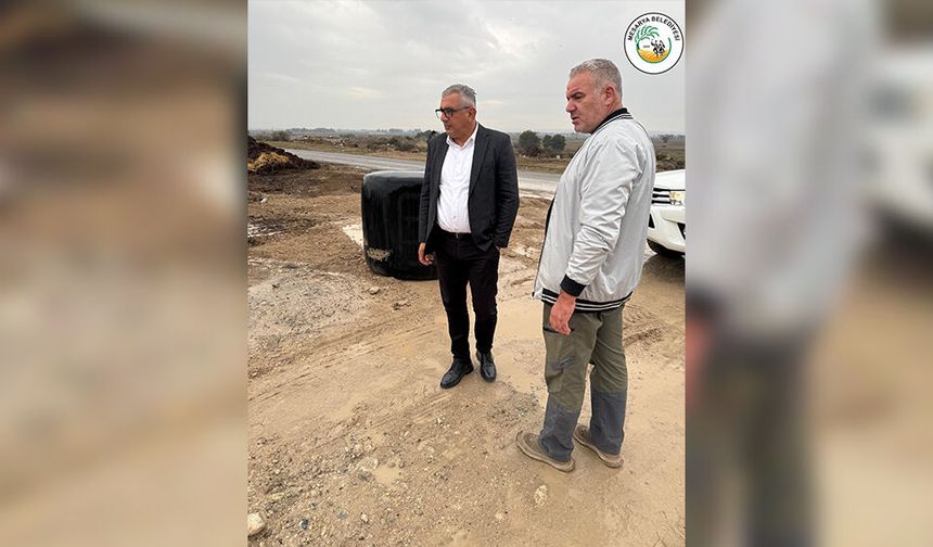 Mesarya Belediye Başkanı Latif ile Hayvan Üreticileri ve Yetiştiricileri Birliği Başkanı Onalt bir araya geldi