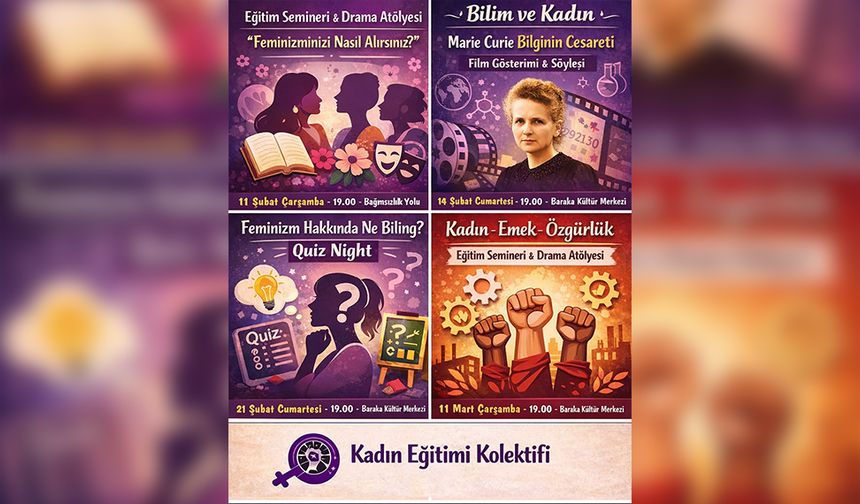 Kadın Eğitimi Kolektifi “FEminiST Etkinlikler” dizisi düzenleyecek