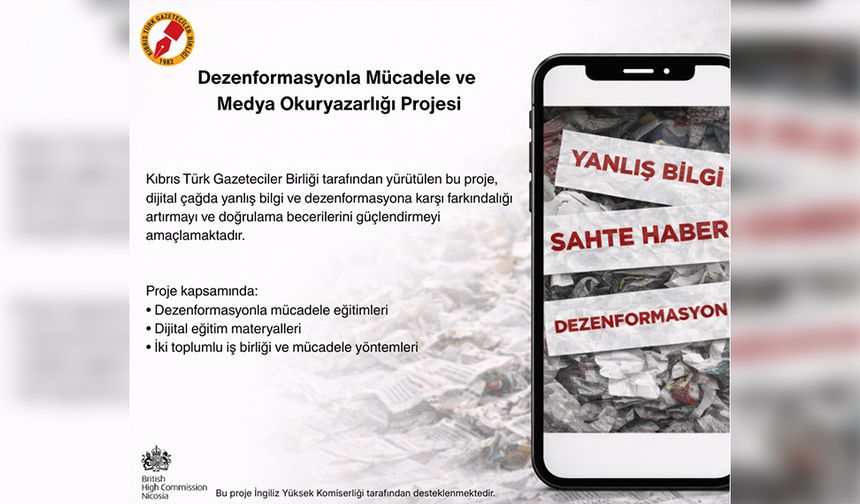 KTGB’den “İnanmadan Önce Düşün!” Projesi: Kıbrıs’ta Dezenformasyonla Mücadele İçin Yeni Eğitim Programı