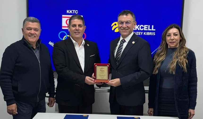 Kuzey Kıbrıs Turkcell ile Milli Olimpiyat Komitesi İş Birliği Protokolü İmzaladı