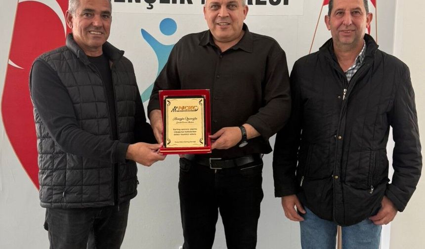 Kuzey Kıbrıs Karting Derneği’nden Gençlik Dairesi Müdürü Hüseyin Ozanoğlu’na ziyaret