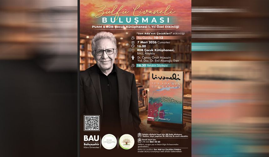 Zülfü Livaneli, Bahçeşehir Kıbrıs Üniversitesi’nde okurlarla buluşacak