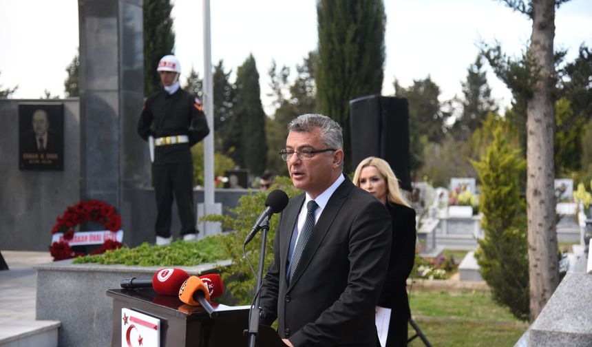 KTFD Başbakanı Osman Örek, ölümünün 27’nci yıl dönümünde törenle anıldı