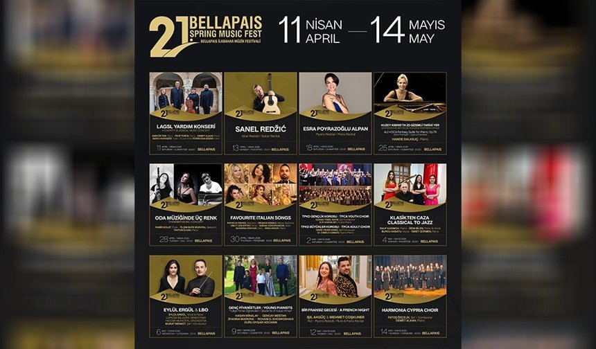 21. Uluslararası Bellapais Müzik Festivali 11 Nisan’da başlıyor
