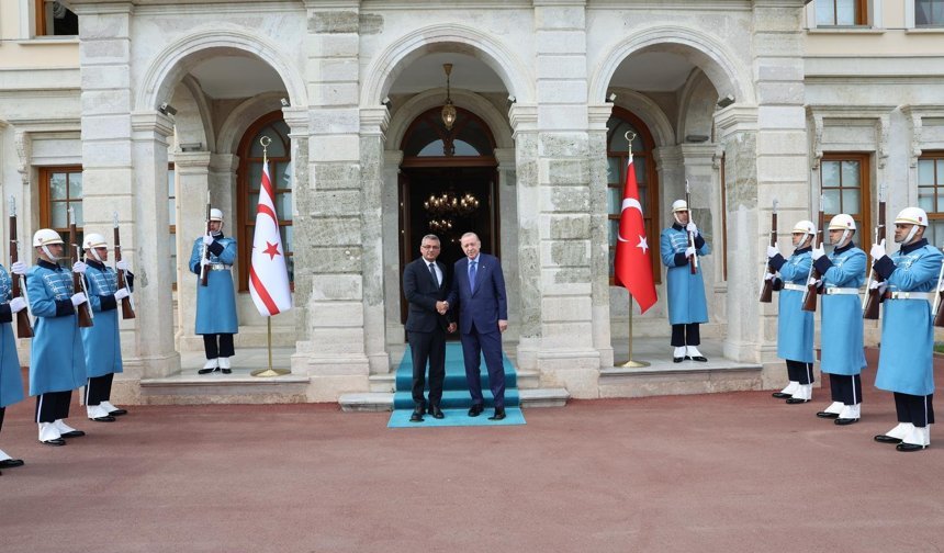 Cumhurbaşkanı Erhürman, TC Cumhurbaşkanı Erdoğan'la görüştü