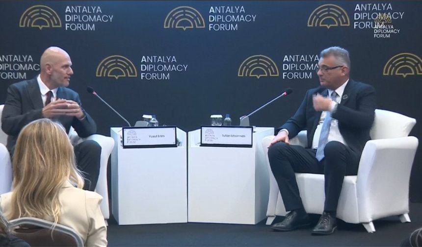 Antalya Diplomasi Forumu’nda Tufan Erhürman mesajı: “Türkiye ile çözüm iradesi sürüyor”