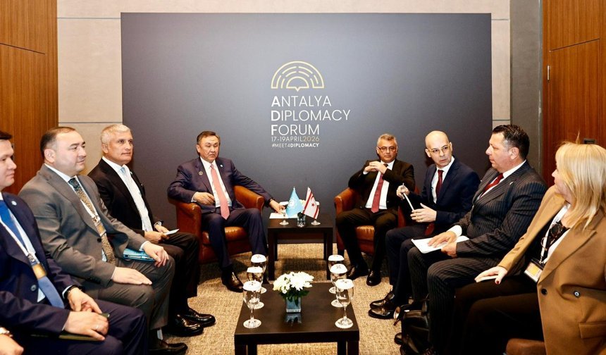 Erhürman, Türk Devletleri Teşkilatı Genel Sekreteri Ömüraliyev ile görüştü