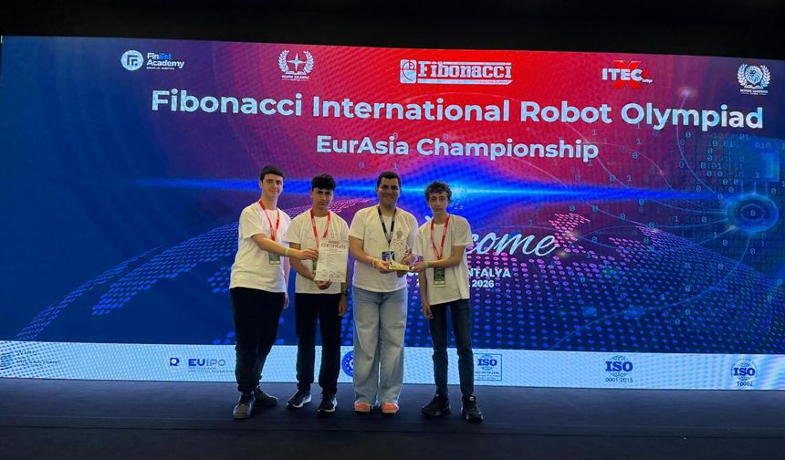 KKTC’li öğrenciler Antalya’da Fibonacci EuroAsia Championship’te dereceye girdi