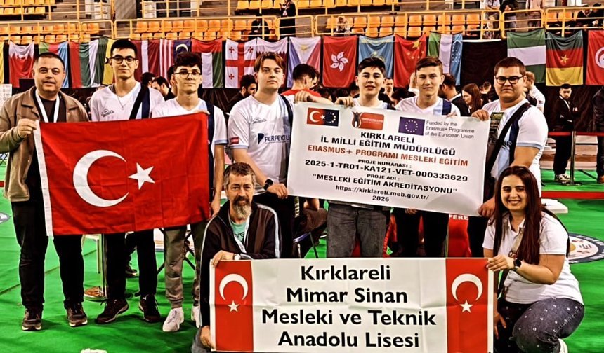 Türk öğrenciler robotikte zirvede: Dünya birinciliği Kırklareli’nden
