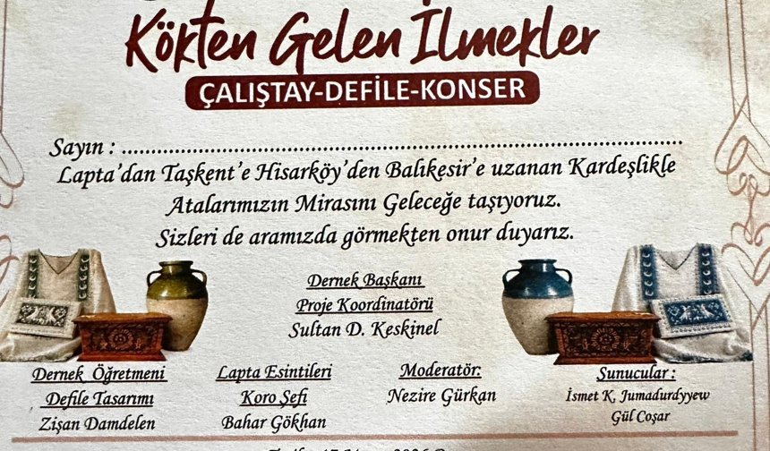 “Kökten Gelen İlmekler” etkinliği düzenleniyor