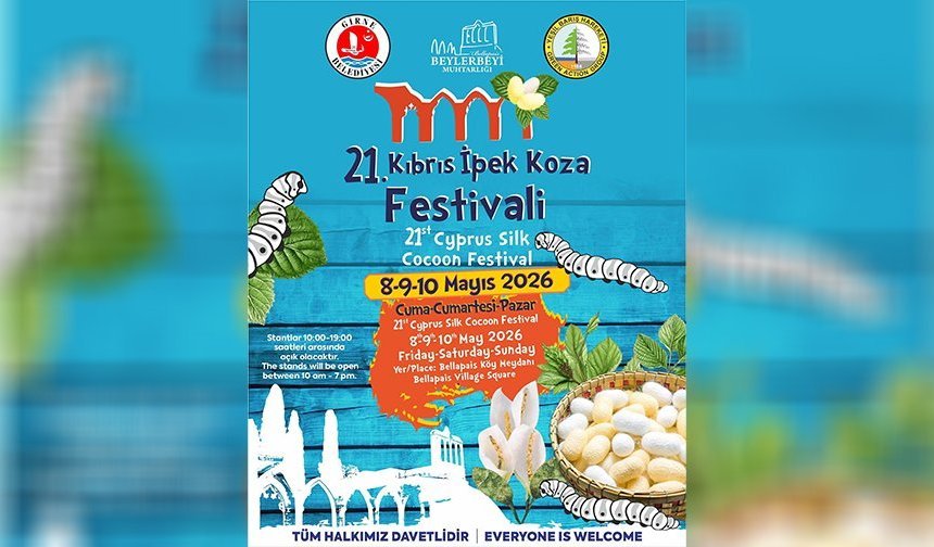 Kıbrıs İpek Koza Festivali cuma günü Bellapais Köy Meydanı’nda başlıyor