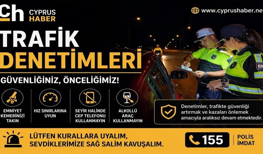 Üç ilçede eş zamanlı asayiş ve trafik denetimleri yapıldı