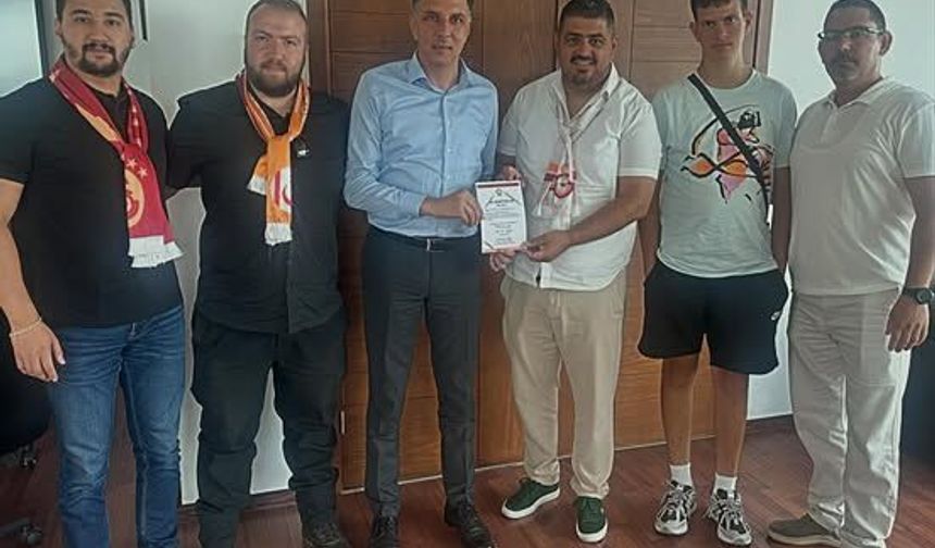 Galatasaraylılardan Amcaoğlu’na ziyaret