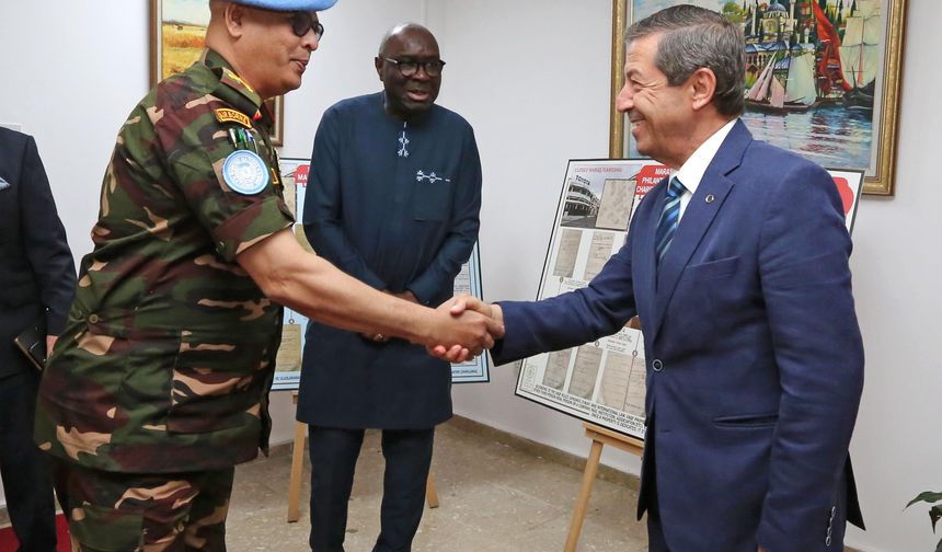Ertuğruloğlu, BM Temsilcisi Diagne ve UNFICYP Komutanı Alam’ı kabul etti