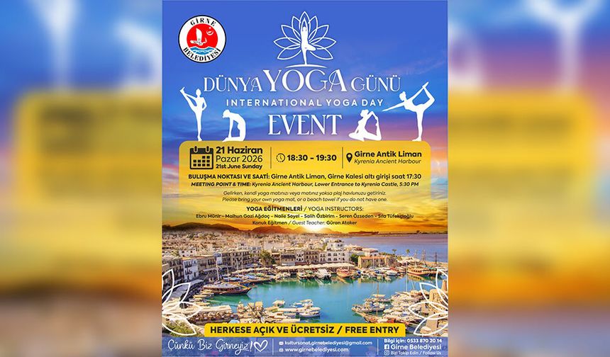 Girne’de “Dünya Yoga Günü” etkinliği düzenleniyor