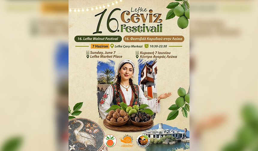 Lefke Ceviz Festivali, pazar günü yapılacak